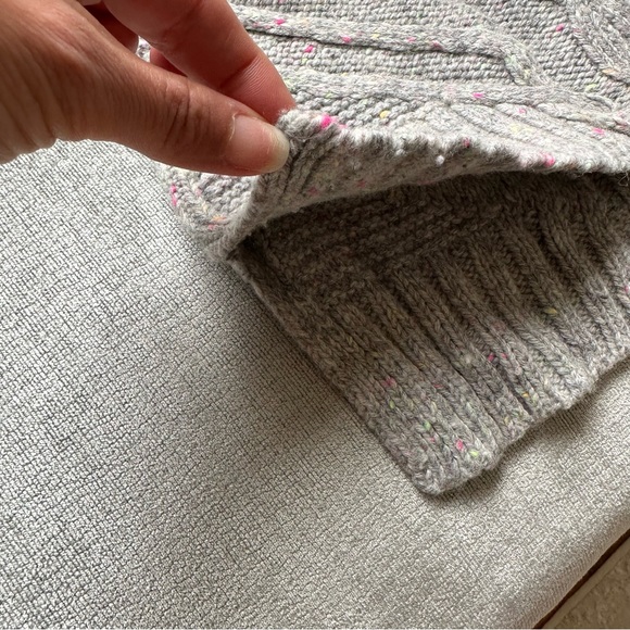 Gray with Neon Tweed Sweater - Size XS - Picture 4 of 7